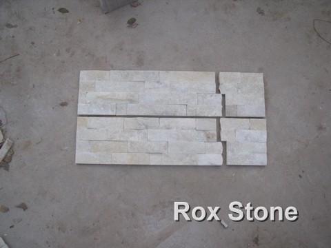 White Quartzite ledge wall stone