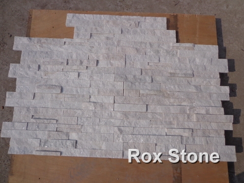 Natural White Quartzite Stone stacked veneer