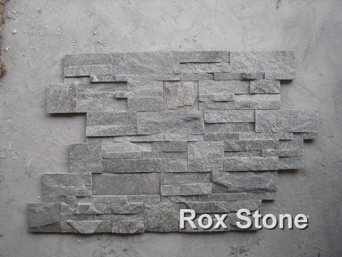 green Quartzite Cultured Stone veneer S shape