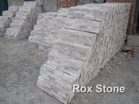Sliver Color Quartzite Ledge Wall Cladding Stone